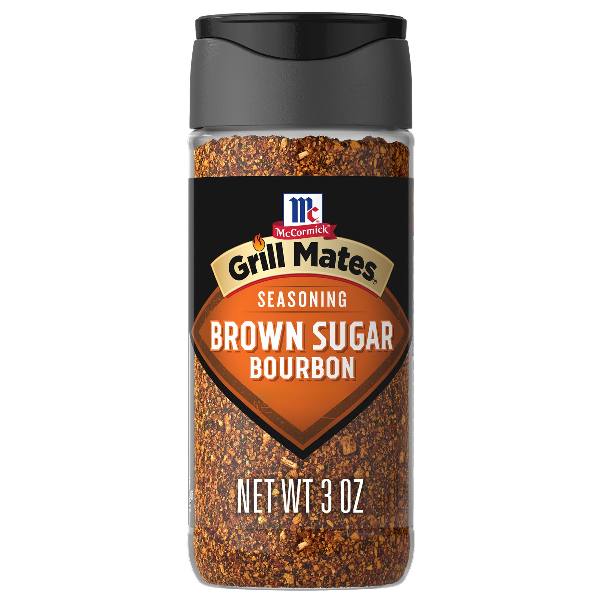 McCormick GRILL MATES Gluten Free Brown Sugar Bourbon Seasoning, 3.0 oz Bottle