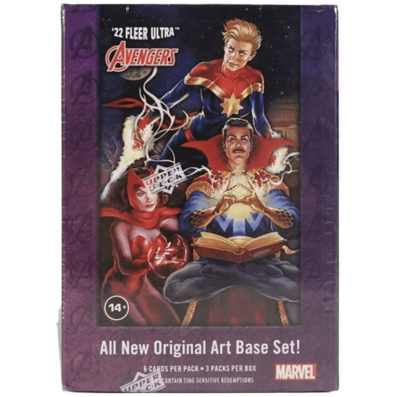 2022 Upper Deck Fleer Ultra Marvel Avengers 3-Pack Blaster Box