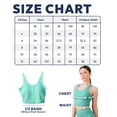 thumbnail image 4 of Nirlon U Tank Top Sports Bra - Nirlux Womens Tops & Sports Bras for Women - Light Cups, Scoop Neck Workout Tops for Women (Pool Blue, 6), 4 of 6