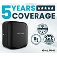 thumbnail image 3 of Alpine Industries Commercial High Speed Hand Dryer Automatic Stainless Steel Hand Dryer Machine, 120V Black, 3 of 8