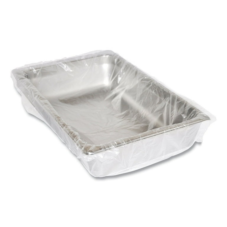 Steam Pan Liners With Twist Ties, For 1/2 Pan Sized Steam Pans, 0.02 mil, 17