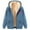 Sky Blue, variant on Oalirro Fashion Fleece Sherpa Lined Coat for Women Winter Warm Jacket Zip Up Hooded Overcoat Casual Solid Outwear with Pockets