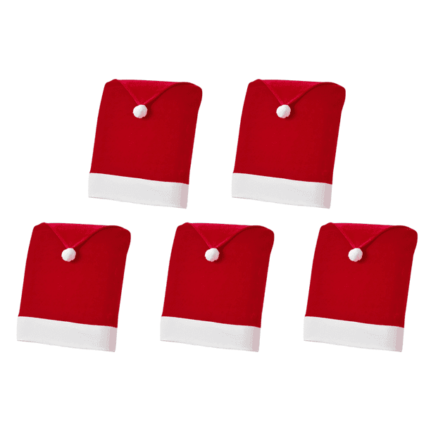 Funda para Silla Navidad Gorro Papá Noel Suministros Fiesta 1 Unidad