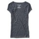 thumbnail image 1 of Camiseta básica Marled con cuello en V para mujer de Aeropostale, negra, mediana Aeropostale Camiseta básica, 1 of 2