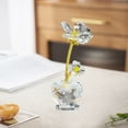thumbnail image 1 of Adorno de Cristal de Hierba de La Suerte de 14,5 Cm, Decoración de Escritorio Multicolor, Amuleto de Buena Suerte para Amigos En Casa o En La Oficina | Adorno Único de Trébol de La Suerte Según El Fe, 1 of 6