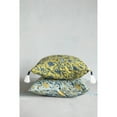 thumbnail image 4 of Creative Co-Op Cotton Pillow with Floral Pattern and Yarn-Wrapped Tassels, 4 of 11