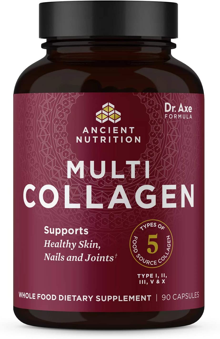 Collagen Peptides Pills by Ancient Nutrition, Hydrolyzed Multi Collagen