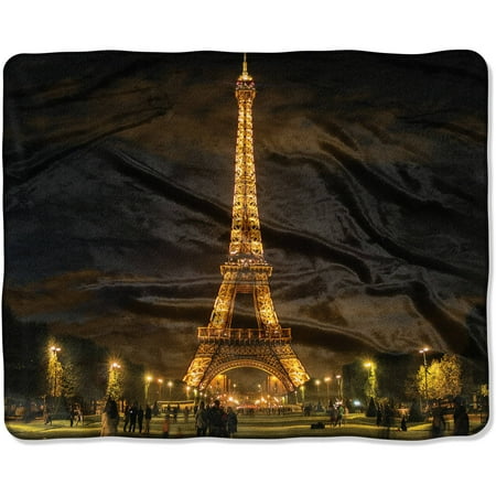 The Northwest Company American Heritage Silk Touch Paris Pillow and Throw Blanket, 1 Each ()