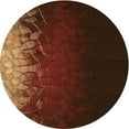 thumbnail image 1 of Ahgly Company Indoor Round Patterned Mahogany Brown Area Rugs, 8' Round, 1 of 6