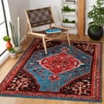 thumbnail image 2 of SAFAVIEH Vintage Hamadan Keighley Oriental Area Rug, Turquoise/Red, 4' x 6', 2 of 8