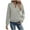 Gray, variant on Womens Bomber Jackets with Pockets, Classic Lightweight Zip Up Long Sleeve 2025 Fashion Outwear Pink L