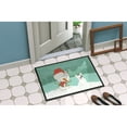 thumbnail image 2 of Carolines Treasures CK2087JMAT Piebald French Bulldog Snowman Christmas Door Mat Indoor Rug or Outdoor Welcome Mat 24x36, 2 of 4