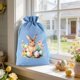 thumbnail image 4 of 3 Pcs Easter Gift Bag Drawstring Pouch for Party Favors, Bunny Rabbit Egg Candy Storage Bag, Reusable Holiday Decorative Burlap Sack for Treats Toys and Supplies, Festive Celebration Accessory, 4 of 7