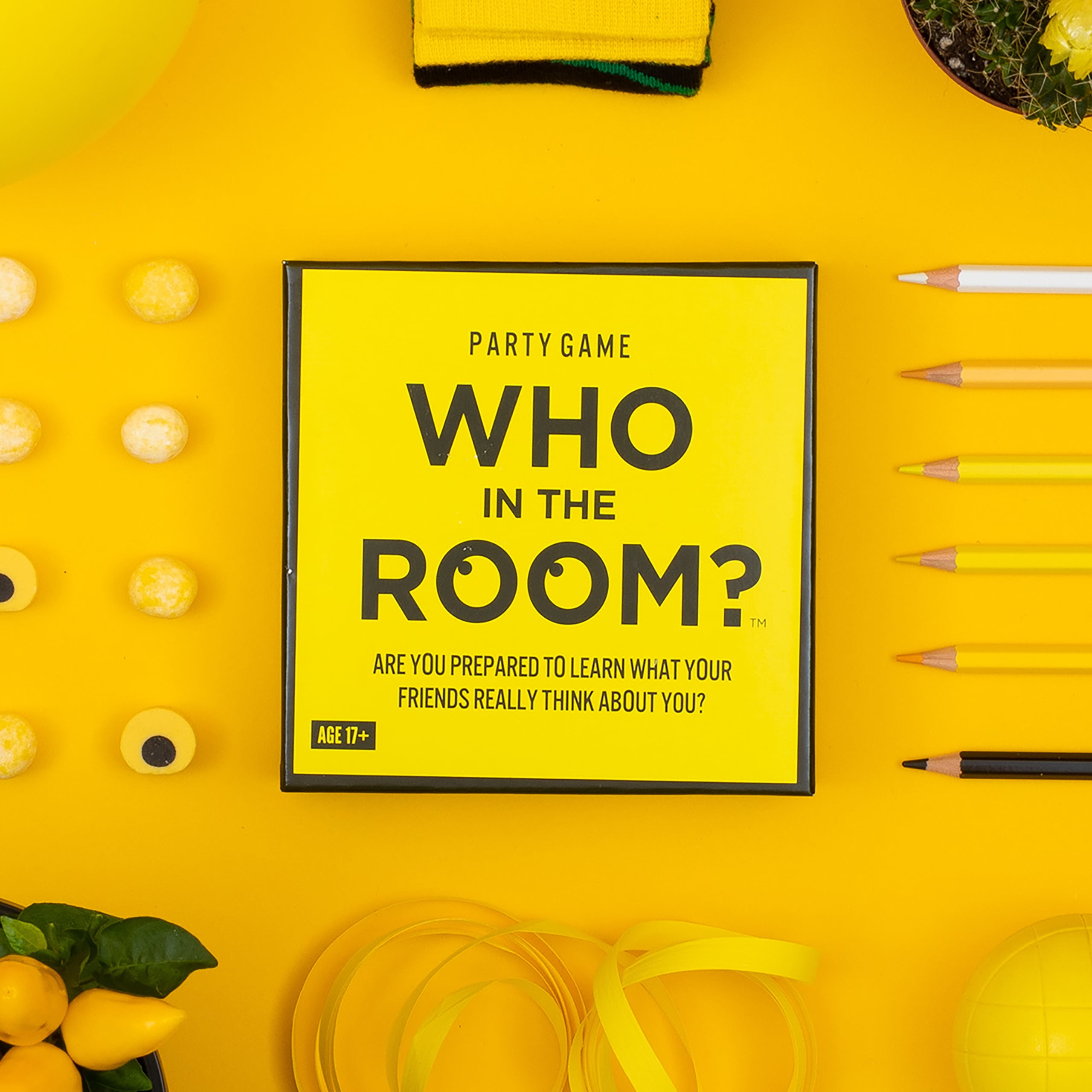 Who in the Room? Point, Laugh, Repeat! Party Game for Ages 17 and up by Hygge Games