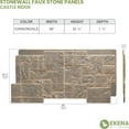 thumbnail image 6 of Ekena Millwork 49"W x 24 1/2"H x 1 1/4"D Castle Rock Stacked Stone, EverStone Faux Stone Siding Panel, Cannondale, 6 of 11