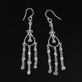 thumbnail image 2 of Mooneye 1.00 CTW Natural Diamond Polki 925 Sterling Silver Women's Wedding Dangles Earrings, 2 of 4