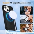 thumbnail image 3 of Protective Magnetic Kickstand Case for iPhone 14 Plus with Tempered Glass Screen Protector - Gray, 3 of 4