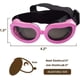 thumbnail image 3 of Dog Goggles Anti-UV Dog Sunglasses,Pet Goggles with Adjustable Straps for Cats Small Dogs-Pink, 3 of 5