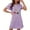 Purple, variant on Generic Women's Nightgown Sleepwear Soft Sleepshirt Short Sleeve Nightshirt Sexy Pajama Dress