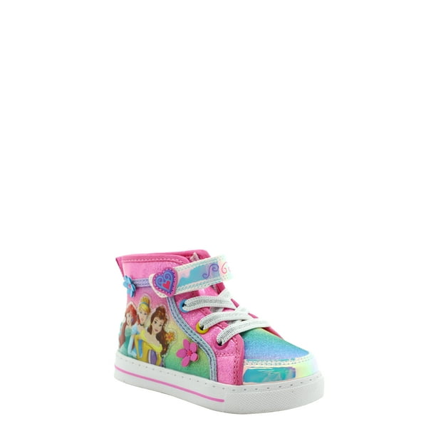 Disney Princess Disney Princesses High Top Sneaker Toddler Girls Walmart Com Walmart Com