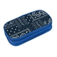 thumbnail image 3 of Large Storage Pencil Case, Traditional Ethnic Art Pattern with Zipper Large Capacity Pen Bag, 3 of 8