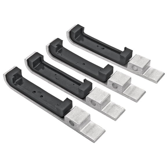 JEGS Universal Aluminum Radiator Mounting Brackets with Urethane Pads