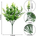 thumbnail image 2 of Morttic 10 Pack Boxwood Stems, Artificial Flowers for Outdoors, Bright Green Plastic Boxwood Greenery Stems for Potted Plants Patio Farmhouse Garden Window Office Decoration, 2 of 7