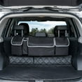 thumbnail image 1 of Sac Organisateur de Rangement pour Coffre Organisateur de Siège Arrière de Voiture Sac de Rangement pour Siège Auto Suspendu Rangement pour Siège Arrière Sac Organisateur de Cintres pour Siège Arrière avec Sangles Ajustables, 1 of 9