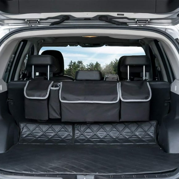 Sac de Rangement pour Coffre Organisateur de Siège Arrière de Voiture Sac de Rangement pour Siège Auto Suspendu avec Sangles Réglables