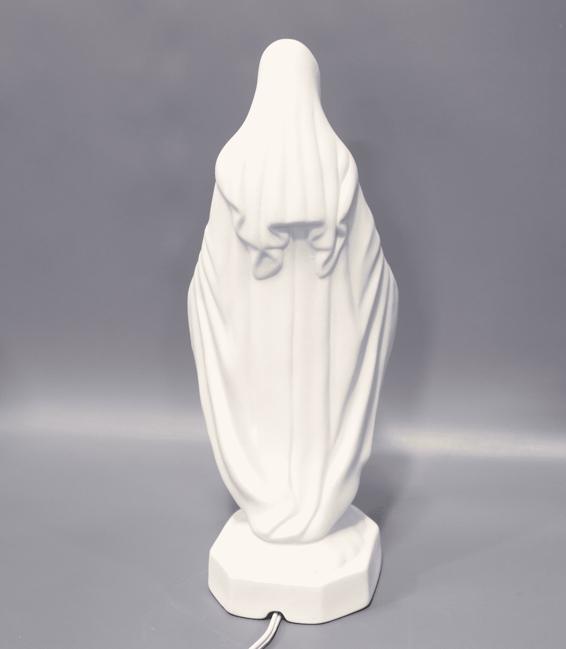 Roman 45434 - 12" Bisque Porcelain Electric Table Top Lady of Grace Night Light (45434)