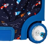J World Boys And Girls Duo 18 Rolling Backpack With Lunch Bag For School And Travel, Spaceship