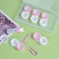 thumbnail image 3 of 5 Pair Contact Lens Case, Contact Lens Case, Portable Contact Lens Case Travel Kit, Colorful Contact Lens Storage Case with ,Green, 3 of 5