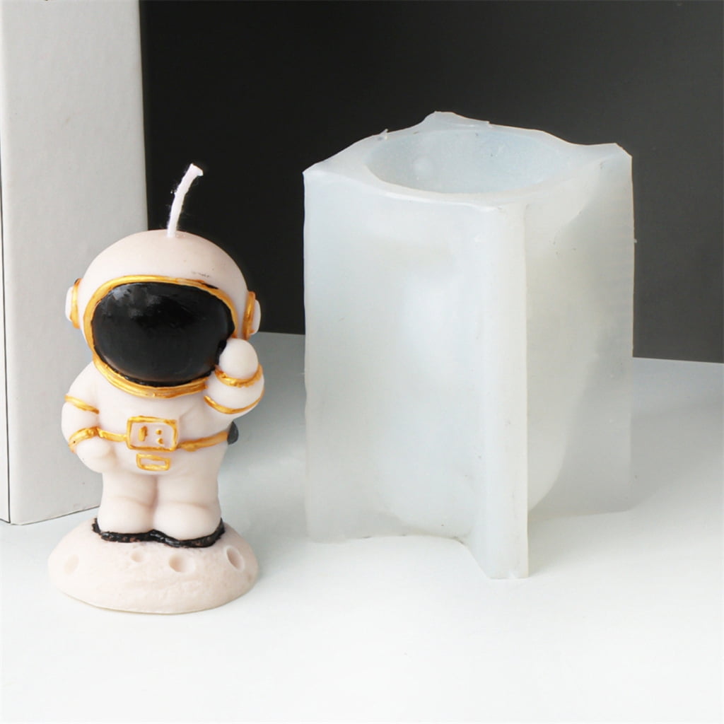 Space Man Figurine Silicone Candle Molds for Epoxy Resin Astronaut Silicone Candle Molds for Candle Home Decoration