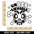 thumbnail image 2 of Unbelievable Bee Square Rubber Stamp Stamping Scrapbooking Crafting - Small 1.25in, 2 of 7