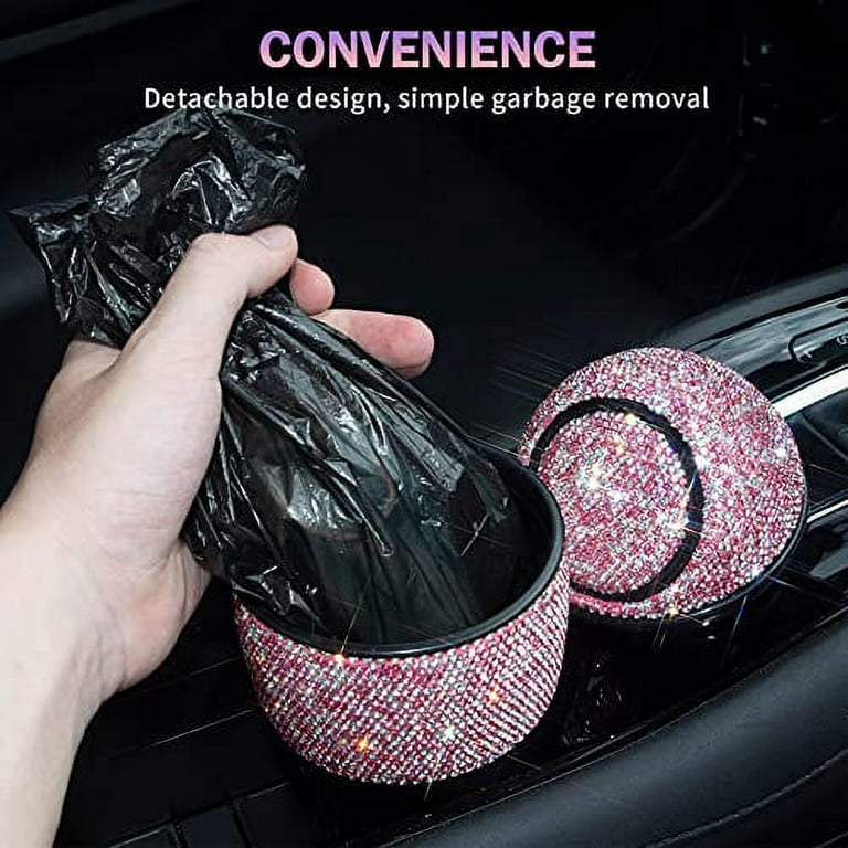 Pink Car Trash Can Garbage Bin for Cars – Haussimple