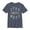 Navy Blue Heather, variant on Boy's Star Wars Groovy Logo Stripes  Graphic Tee Black Medium