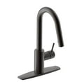 thumbnail image 1 of Ultra Faucets UF14905 Euro Collection Single-Handle Kitchen Faucet with Pull-Down Spray, Oil Rubbed Bronze, 1 of 1