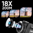 thumbnail image 4 of ORDRO B320 Video Camera Camcorder FHD 1080P 30MP IR Night Vision Vlogging Recorder 3.0 inch IPS Screen 18X Zoom, 4 of 13