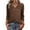 Coffee, variant on Ynynloco Womens Blouse Casual 3/4 Length Sleeve V Neck Basic T-Shirts Spring Summer Cute Tunic Tops Business Work Tees