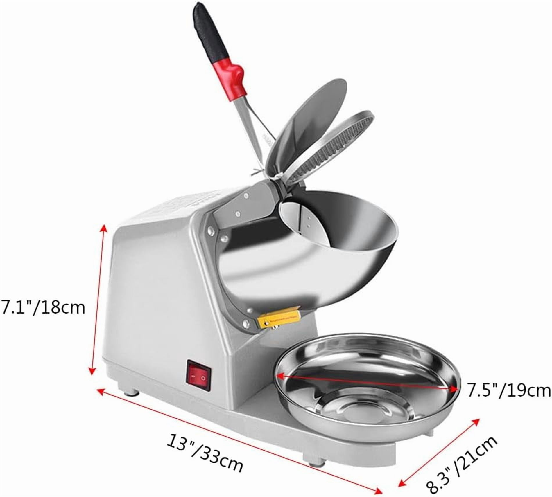 Electric Shaved Ice  - Dual Blade Snow Cone Maker for Home & Commercial Use