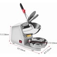 thumbnail image 2 of Electric Shaved Ice  - Dual Blade Snow Cone Maker for Home & Commercial Use, 2 of 8