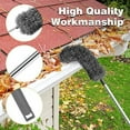 thumbnail image 4 of Gutter Cleaning Brush Roofing Tool with Telescopic Extendable Pole 8.2Ft Guard Cleaner Tool Easy Remove Leave, grey, 4 of 4
