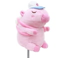 thumbnail image 1 of Funda para cabeza de palo de golf, doble pan, capibara de felpa, rosa, 1 of 6