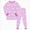 A66-Dark Purple, variant on Girls Unicorn and Star Print Long Sleeve Pajama Set,Soft Cotton Sleepwear 2-3 Years