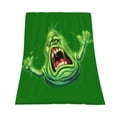 thumbnail image 2 of Ghostbusters Slimer Blanket Luxury Soft Fuzzy Flannel Fleece Throw Blanket Decor Gift For Bed Sofa Couch Car 60x50in, 2 of 7