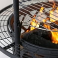thumbnail image 5 of Deko Living  33 in. Diameter Outdoor Steel Woodburning Fire Pit for Grill & Rotisserie, 5 of 8