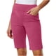 thumbnail image 1 of mfyjkho Pantalones Cortos Para Mujer, Pantalones Cortos De Sarga Elástica Para Mujer, De Cintura Fina, Estilo Informal, Con Bolsillos, Para Senderismo Y Verano Pantalones Cortos Para Mujer Xl, 1 of 9