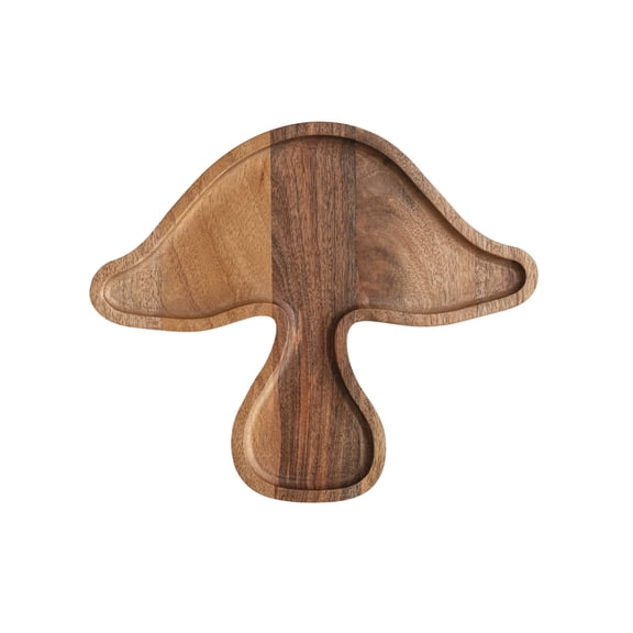 Creative Co-Op Mushroom Shaped Mango Wood Serving Board, Natural