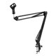 thumbnail image 1 of Soporte de de tijera con suspensión de micrófono ajustable, soporte de micrófono de carga máxima de 1,8 KG para estudio de Radio, Sunnimix soporte de micrófono boom, 1 of 8
