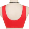 thumbnail image 3 of CHOK Front Closure Bras for Women Plus Size Wireless Padded Plus Size Wire Free Bras Beige 4XL, 3 of 3